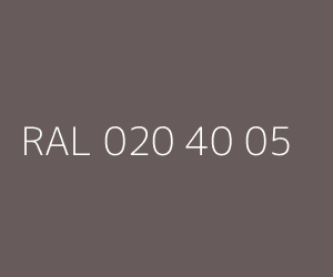 Spalva RAL 020 40 05 