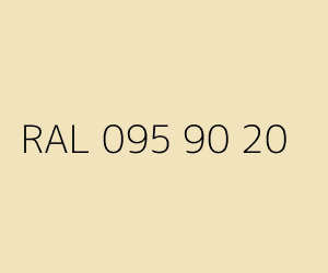 Spalva RAL 095 90 20 