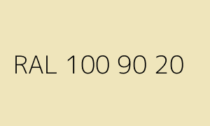 Spalva RAL 100 90 20
