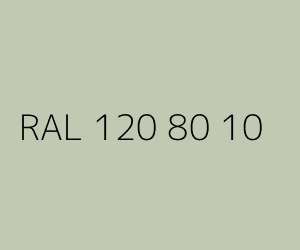 Spalva RAL 120 80 10 