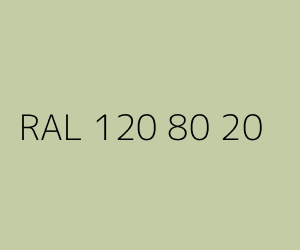 Spalva RAL 120 80 20 