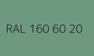 Spalva RAL 160 60 20
