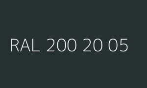 Spalva RAL 200 20 05