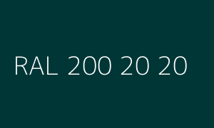 Spalva RAL 200 20 20