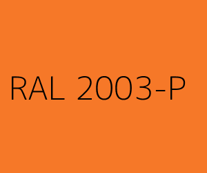 Spalva RAL 2003-P PASTEL ORANGE