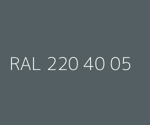 Spalva RAL 220 40 05 