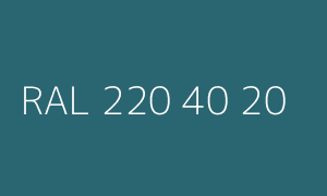 Spalva RAL 220 40 20