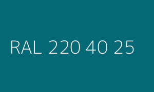 Spalva RAL 220 40 25