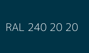 Spalva RAL 240 20 20
