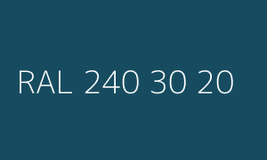 Spalva RAL 240 30 20