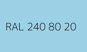 Spalva RAL 240 80 20