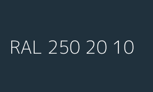 Spalva RAL 250 20 10
