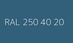 Spalva RAL 250 40 20