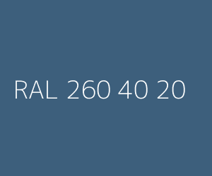 Spalva RAL 260 40 20 
