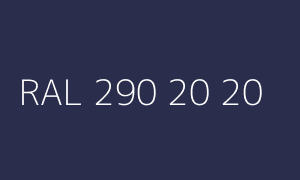 Spalva RAL 290 20 20