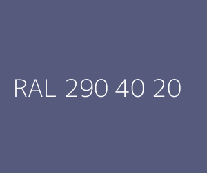 Spalva RAL 290 40 20 