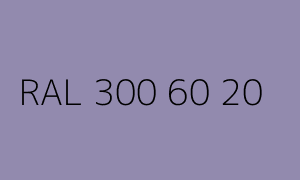 Spalva RAL 300 60 20
