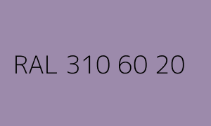 Spalva RAL 310 60 20