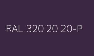 Spalva RAL 320 20 20-P