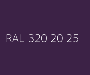 Spalva RAL 320 20 25 