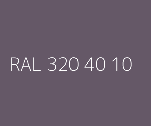 Spalva RAL 320 40 10 