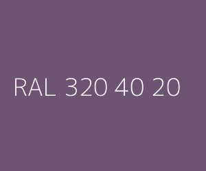 Spalva RAL 320 40 20 