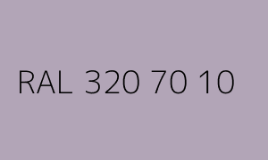 Spalva RAL 320 70 10