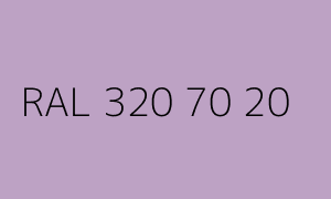 Spalva RAL 320 70 20