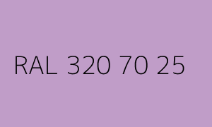Spalva RAL 320 70 25