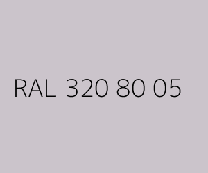 Spalva RAL 320 80 05 