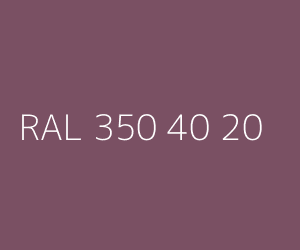 Spalva RAL 350 40 20 