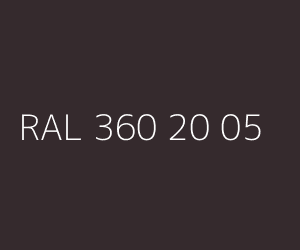 Spalva RAL 360 20 05 