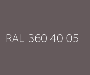 Spalva RAL 360 40 05 