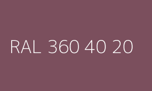 Spalva RAL 360 40 20