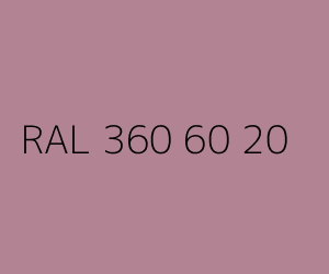 Spalva RAL 360 60 20 