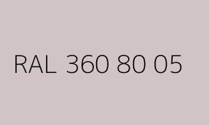Spalva RAL 360 80 05