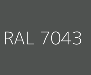 Spalva RAL 7043 TRAFFIC GREY B