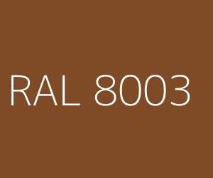 Spalva RAL 8003 CLAY BROWN