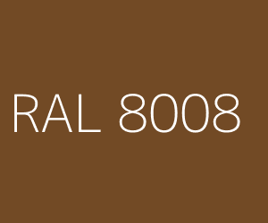 Spalva RAL 8008 OLIVE BROWN