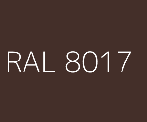 Spalva RAL 8017 CHOCOLATE BROWN