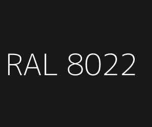 Spalva RAL 8022 BLACK BROWN