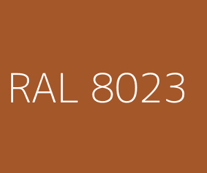 Spalva RAL 8023 ORANGE BROWN