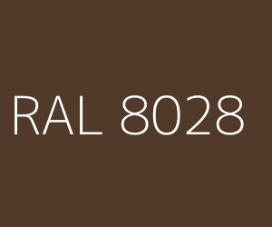 Spalva RAL 8028 TERRA BROWN