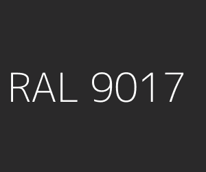 Spalva RAL 9017 TRAFFIC BLACK